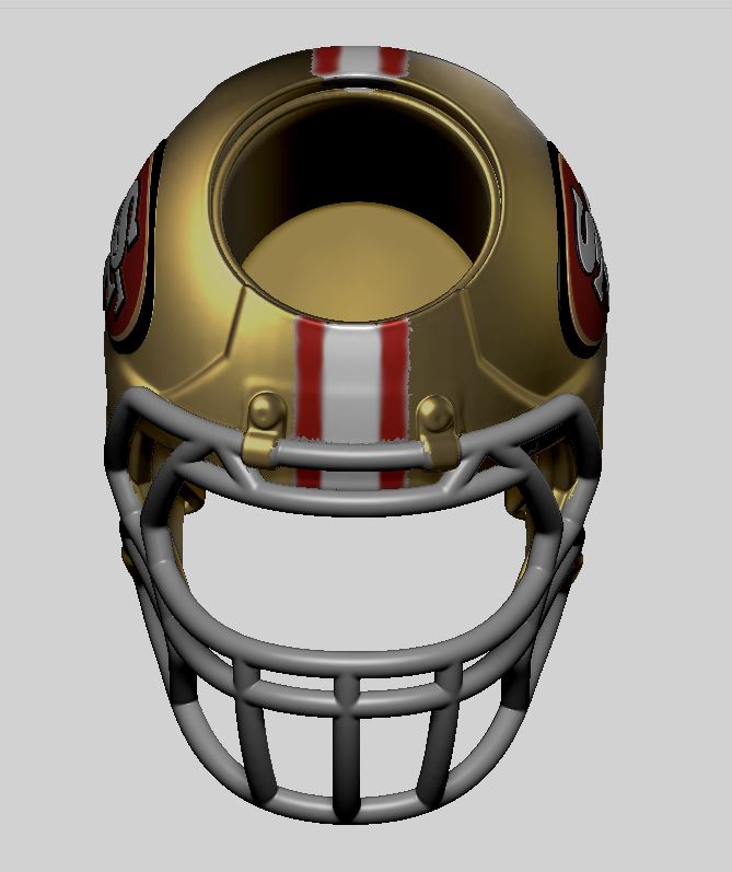 NFL SAN FRANCISCO 49ERS HELMET STL File for Cults