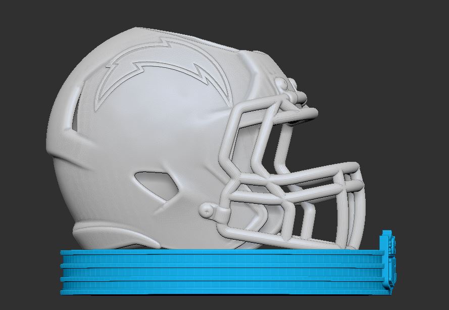 Logo 3D Los Angeles Chargers – 8 Pouces, Imprimé, Neuf, Pour Fans NFL