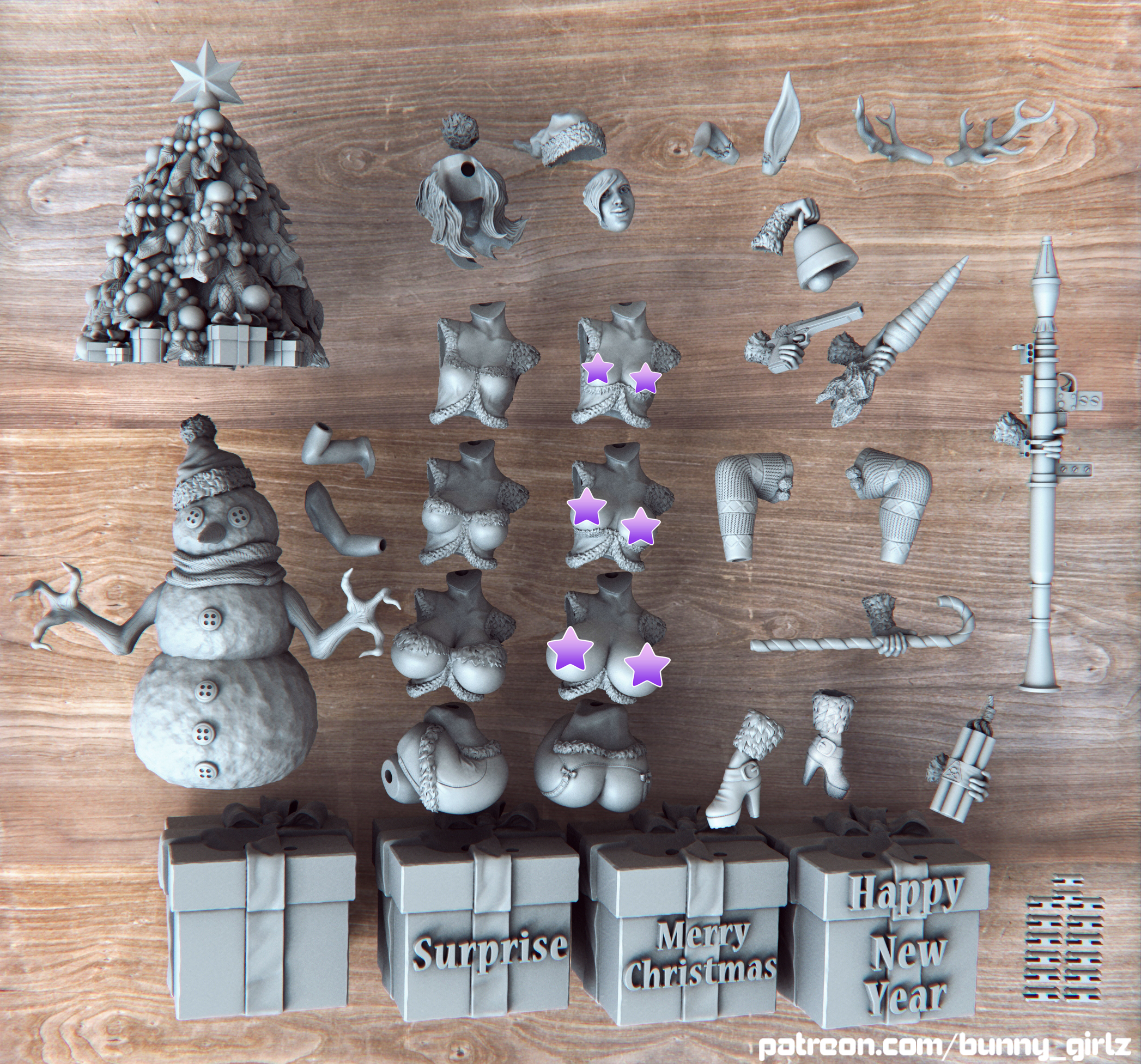 👧 winter girl Gretta extended version (NSFW)・ 3D File for 3D printing・Cults