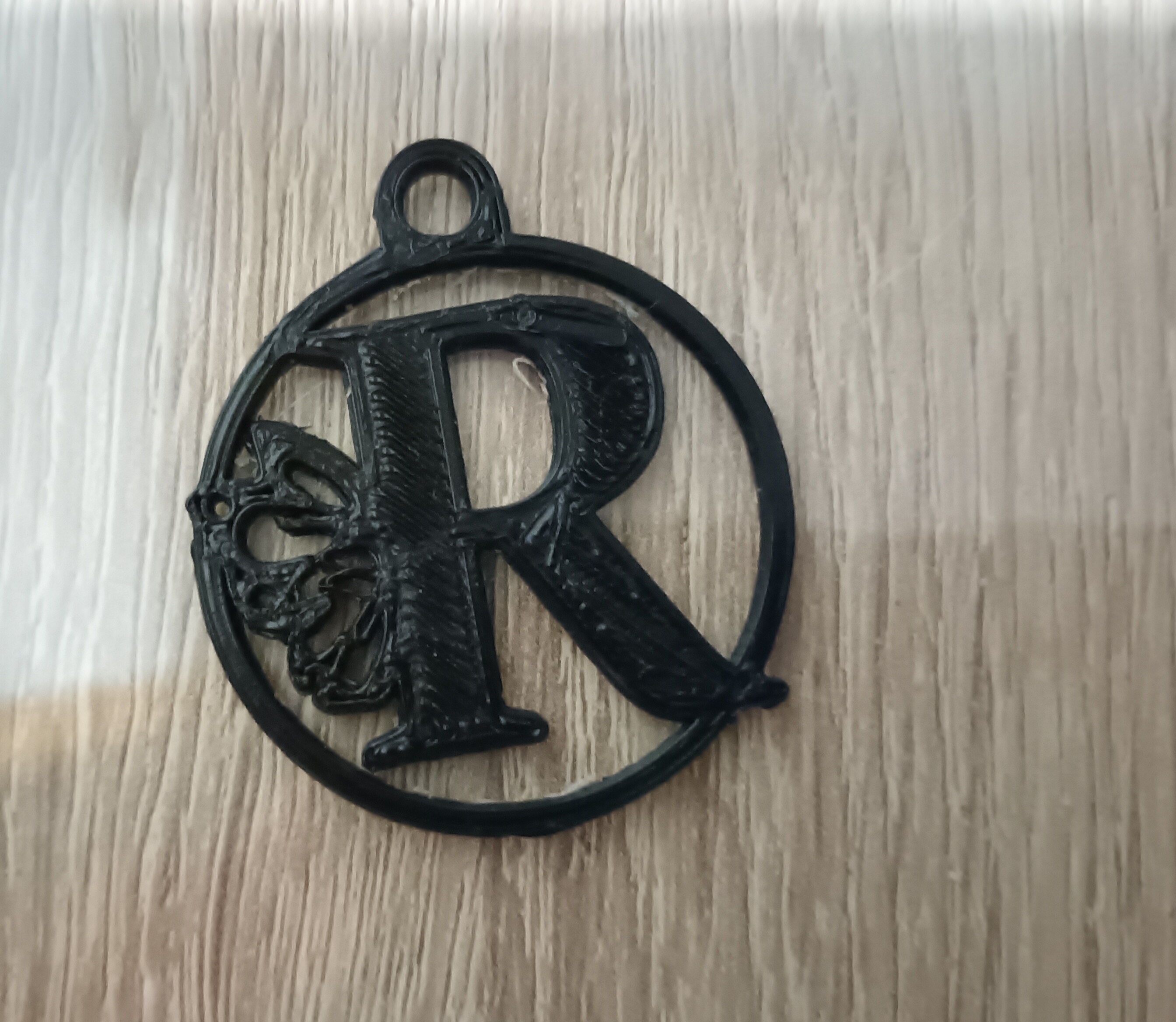 Key Rletter R 🔑 Key Ring Letter R・Free STL File for ・Cults