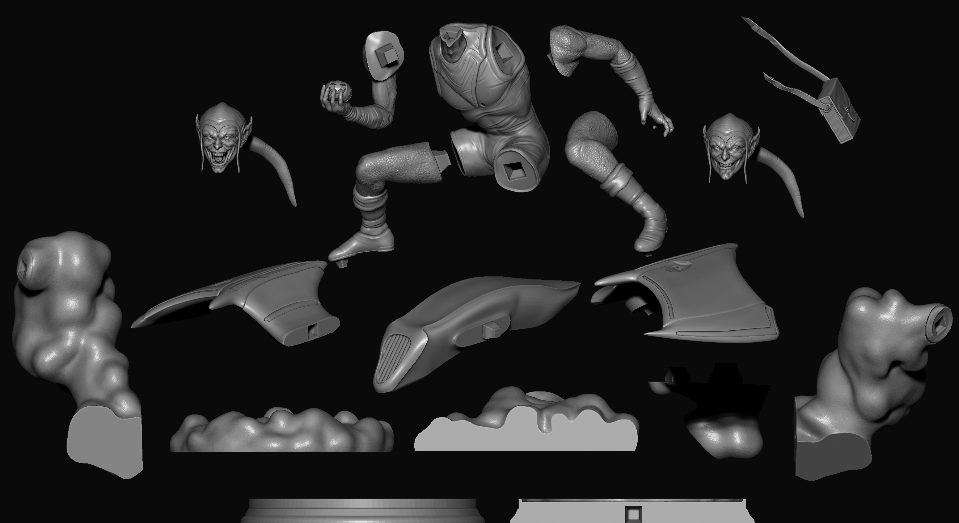 3D file Green Goblin for 3dprint. 👺 ・3D printer design to download・Cults