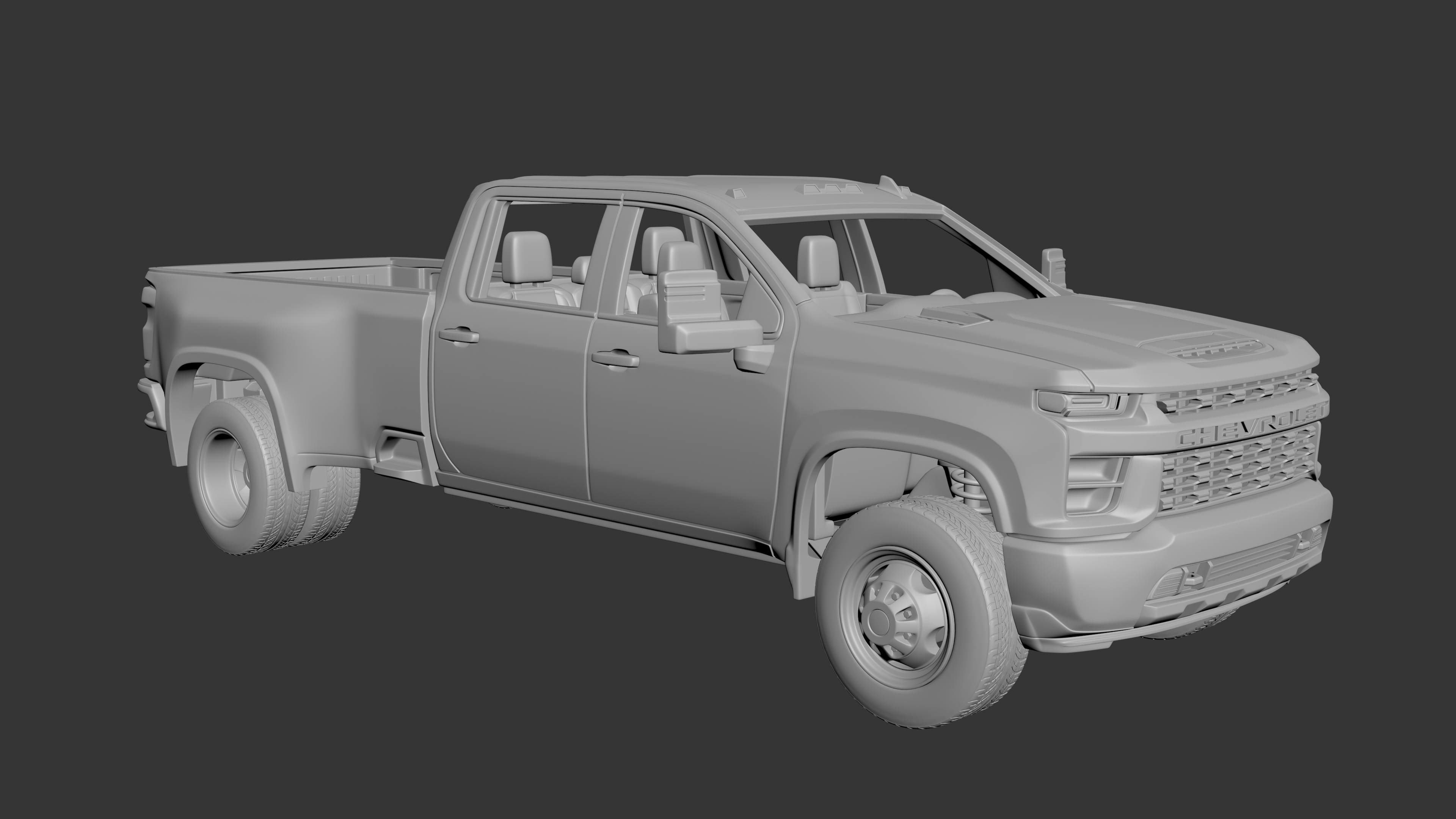 🚙 Chevrolet Silverado Dually 3500 2022・ 3D File for ・Cults