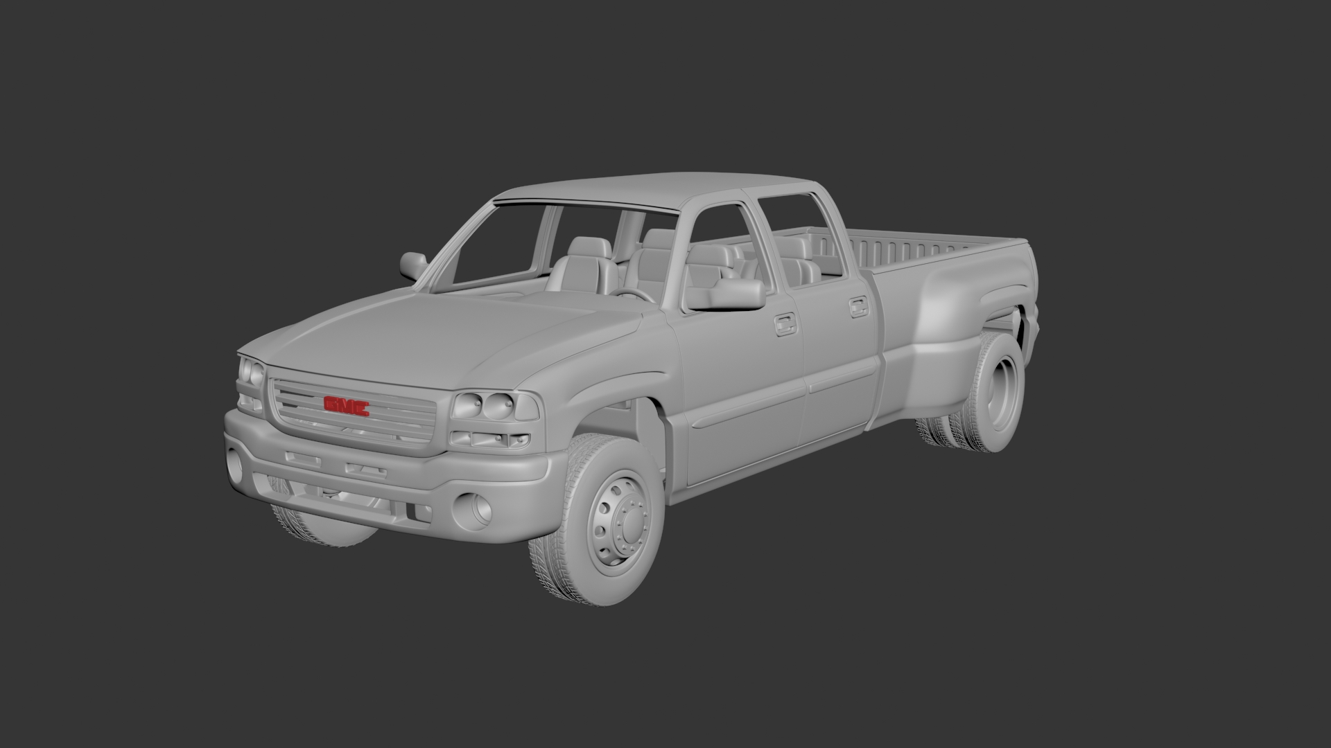 🚕 GMC Sierra Crew Cab 3500 Dually 2003・ 3D File for ・Cults