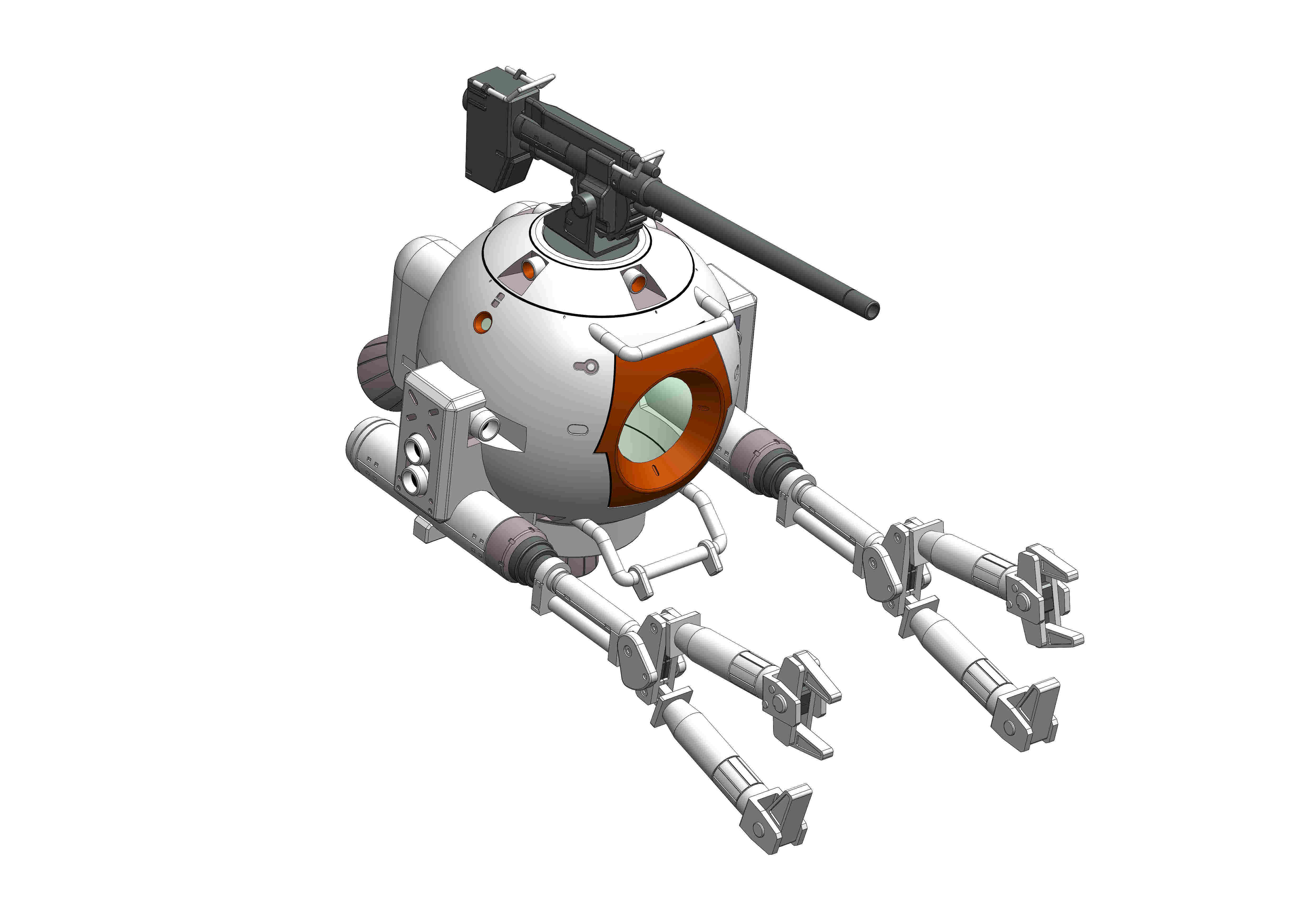 STL file RB-79 BALL 🤖・3D print model to download・Cults