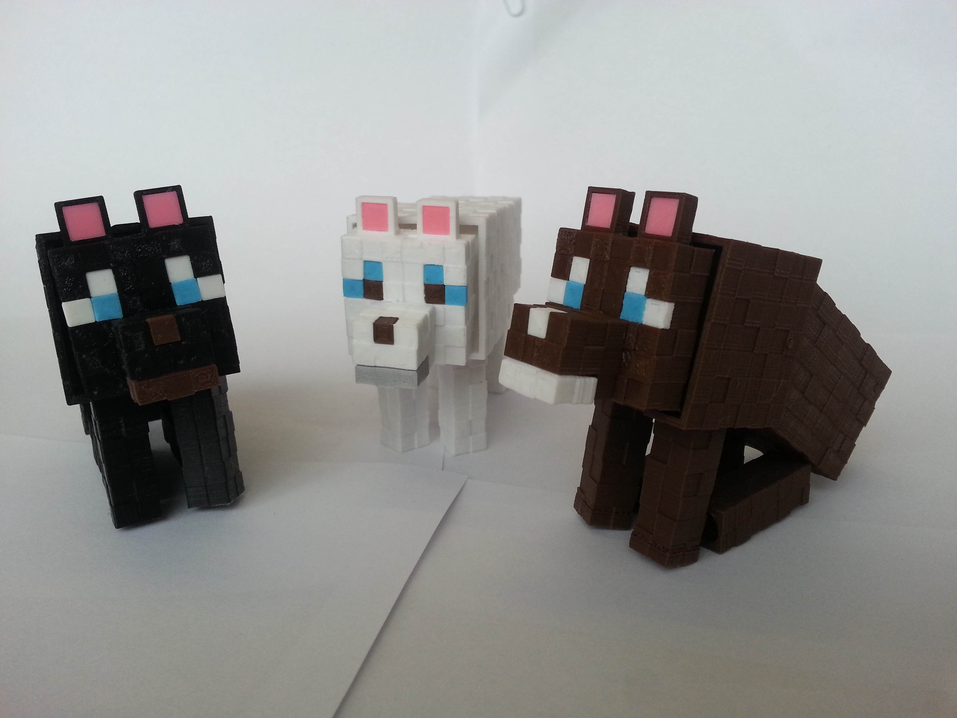 🐕 Minecraft Dog・ STL File for 3D printing・Cults