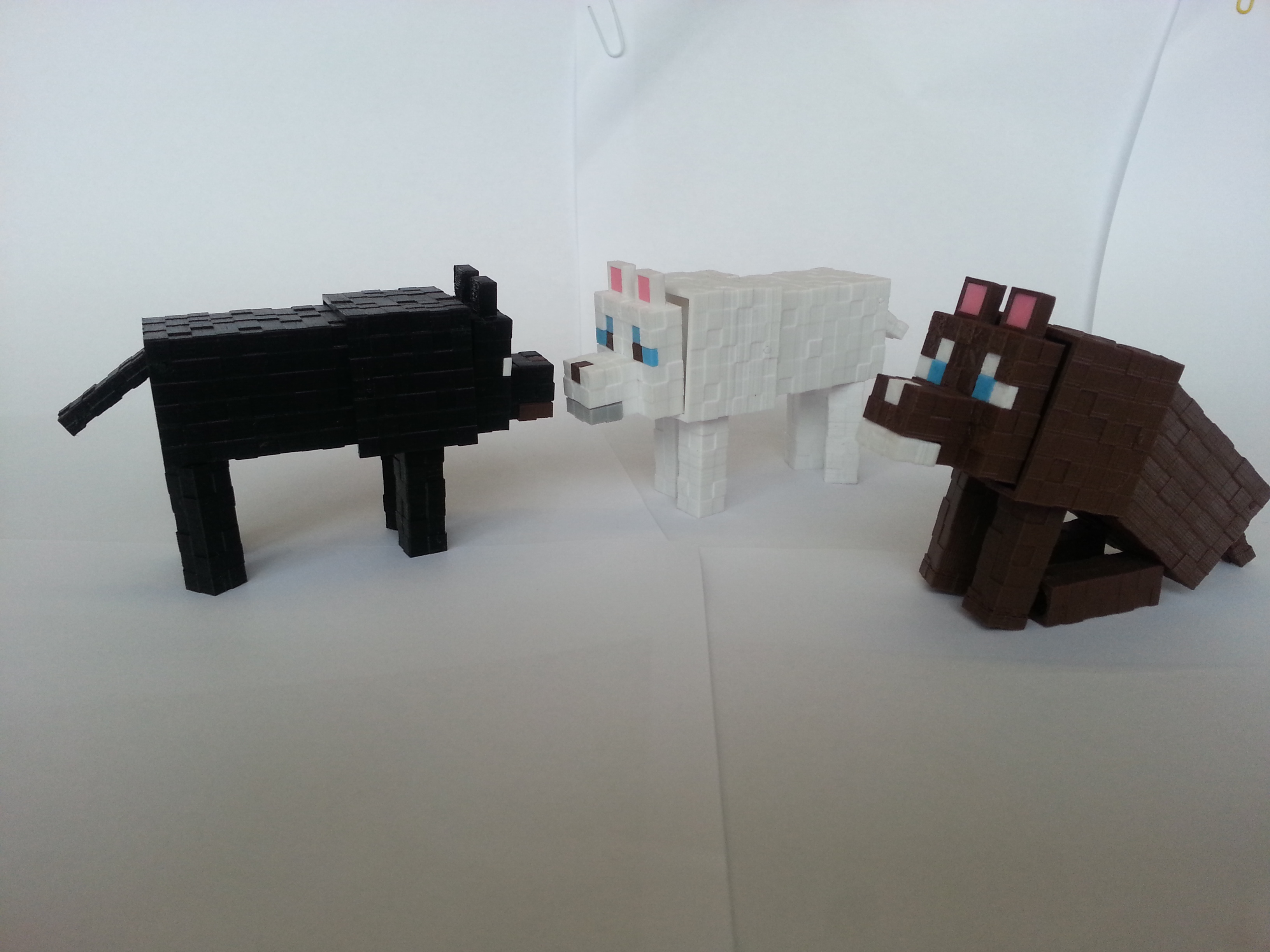 🐕 Minecraft Dog・ STL File for 3D printing・Cults