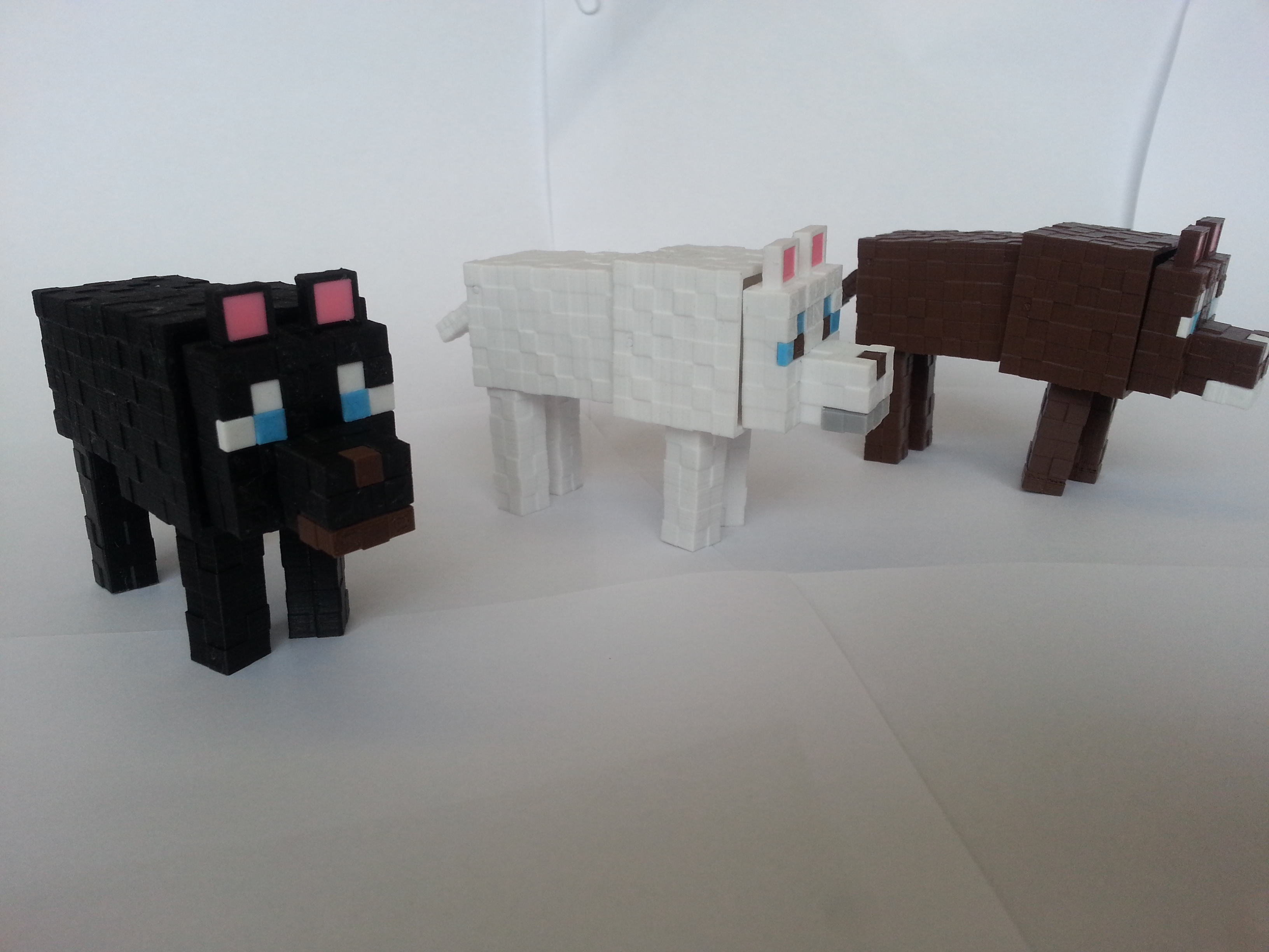 🐕 Minecraft Dog・ STL File for 3D printing・Cults