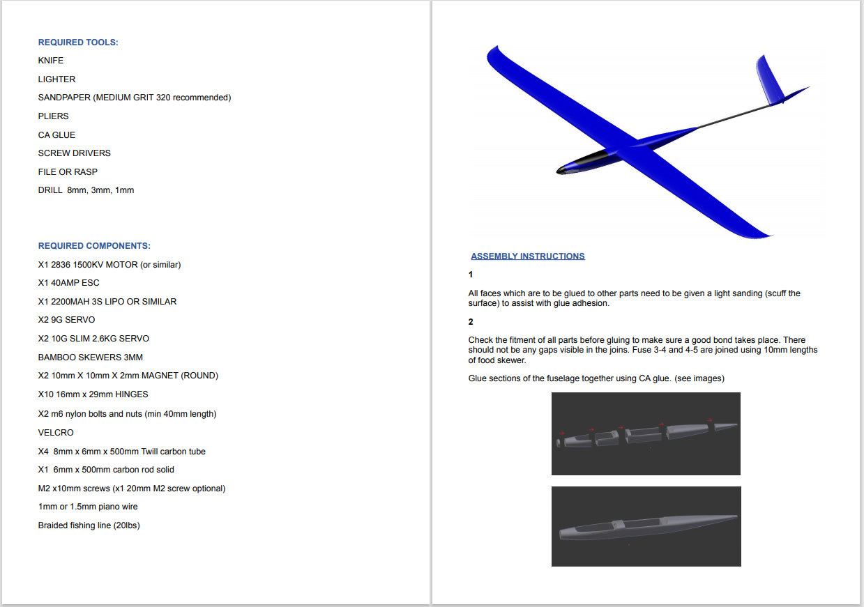 3D file Tracer 2000 thermal glider ️ ・3D printable design to download・Cults