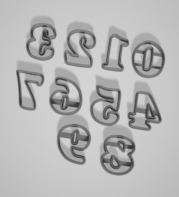 🔢 Numbers Numbers Cookie Cutter・ STL File for ・Cults