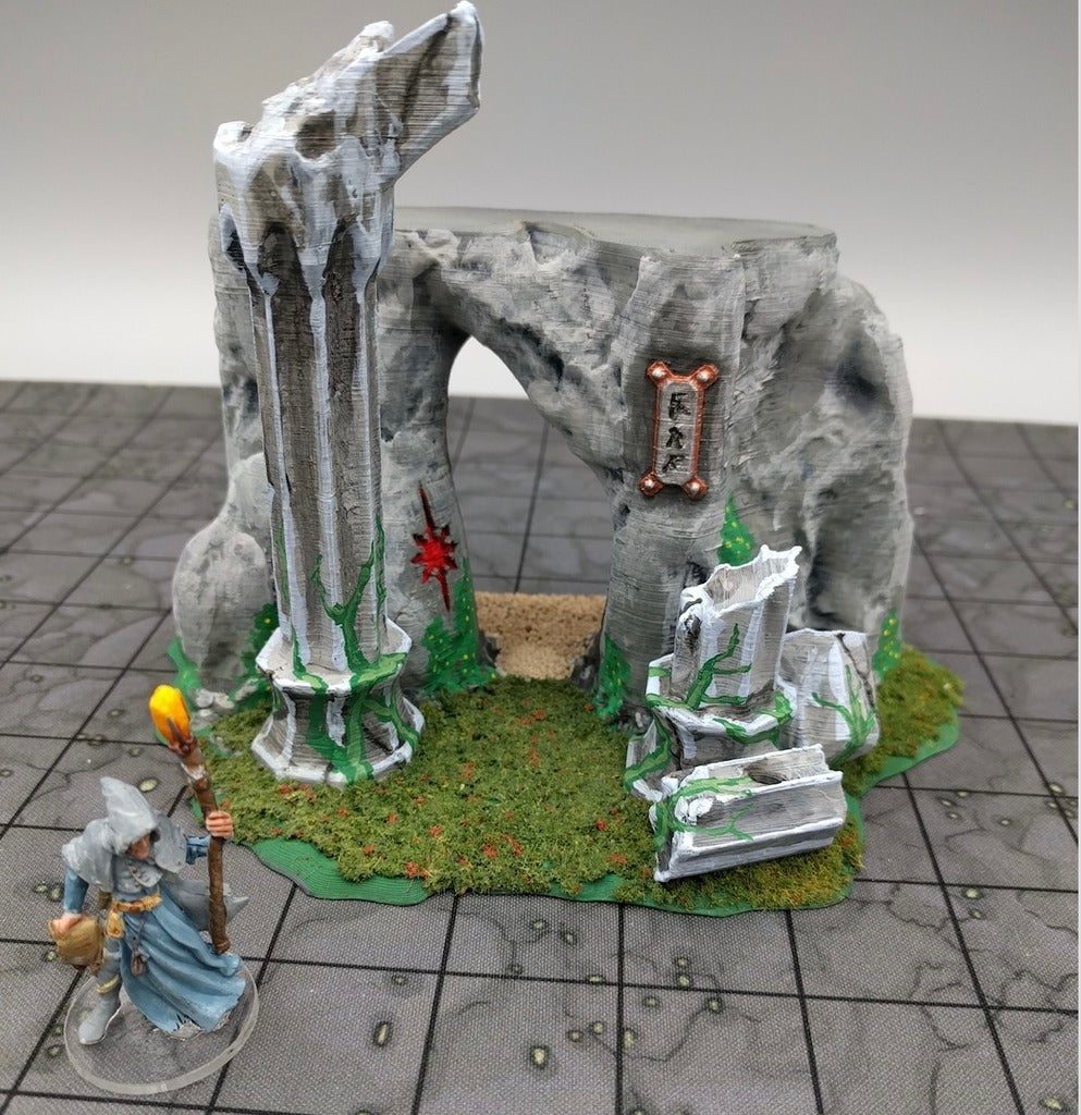 🦸 OpenForge - Cavern Entrance Set Piece・Free STL File for ・Cults