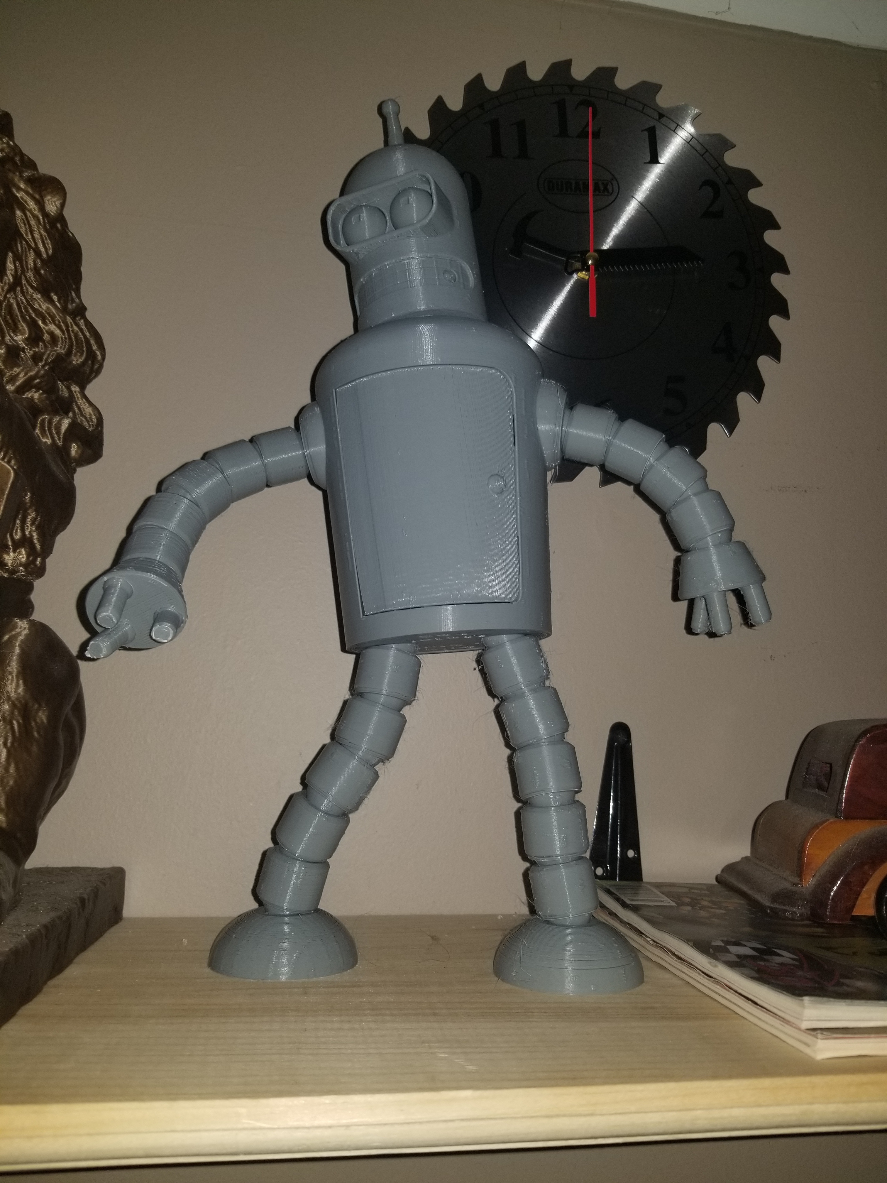 🤖 Bender - Articulated・Free 3D File for ・Cults