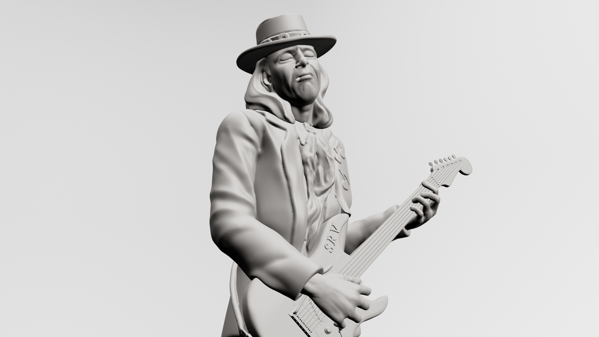 🎸 Stevie Ray Vaughan - 3D printable・ 3D File for ・Cults