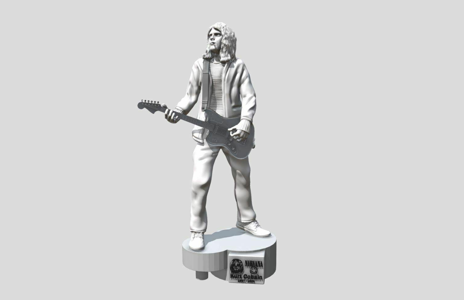 🎸 Kurt Cobain - 3dprinting・ STL File for ・Cults
