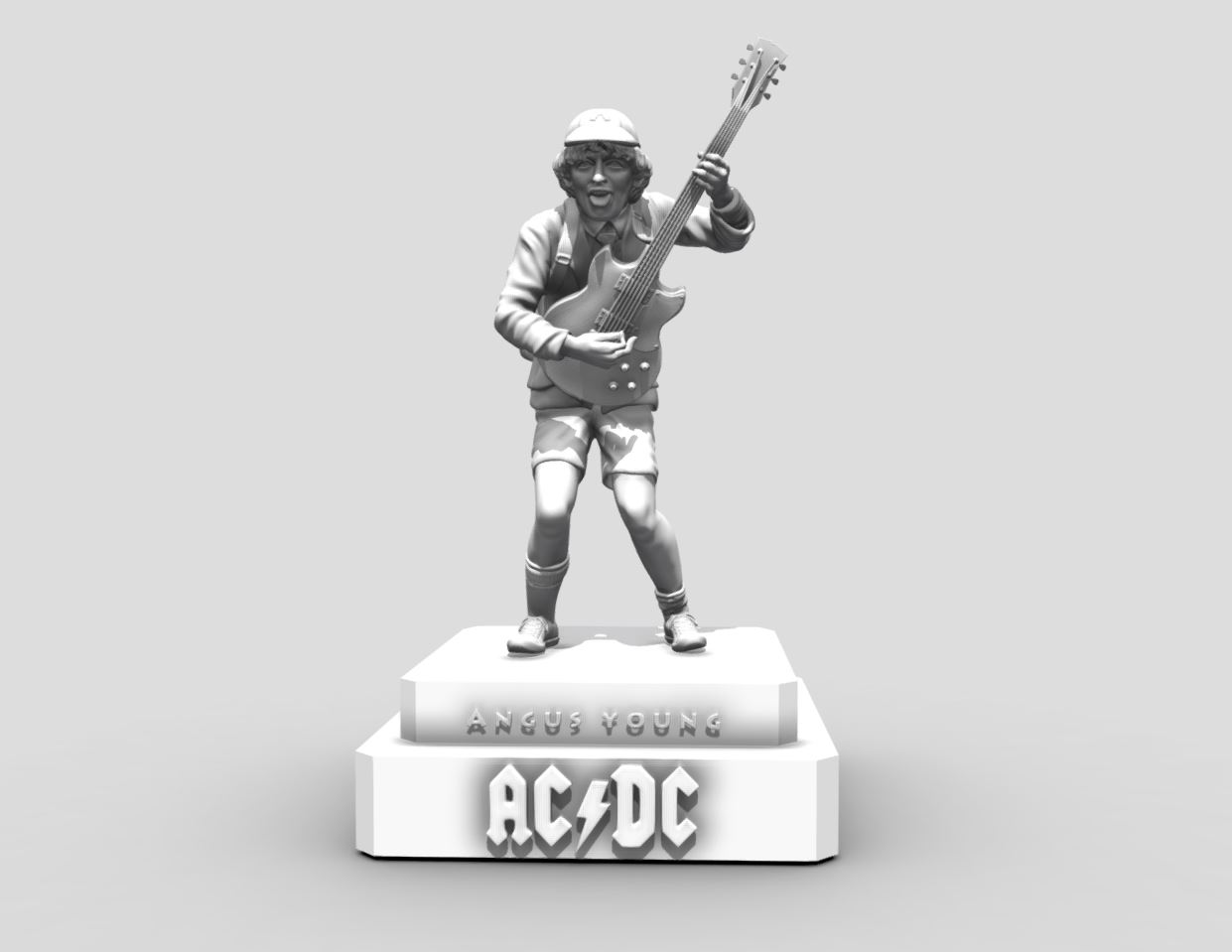 🎸 Angus young ACDC - 3dprinting・ STL File for ・Cults
