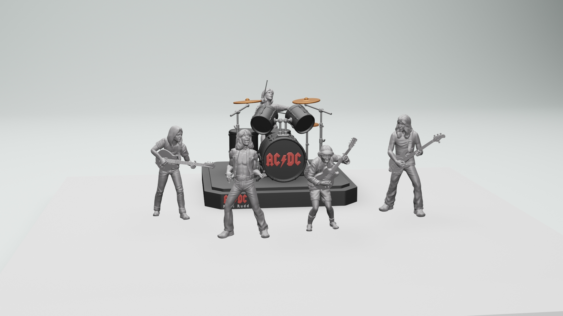 🎸 Angus young ACDC - 3dprinting・ STL File for ・Cults