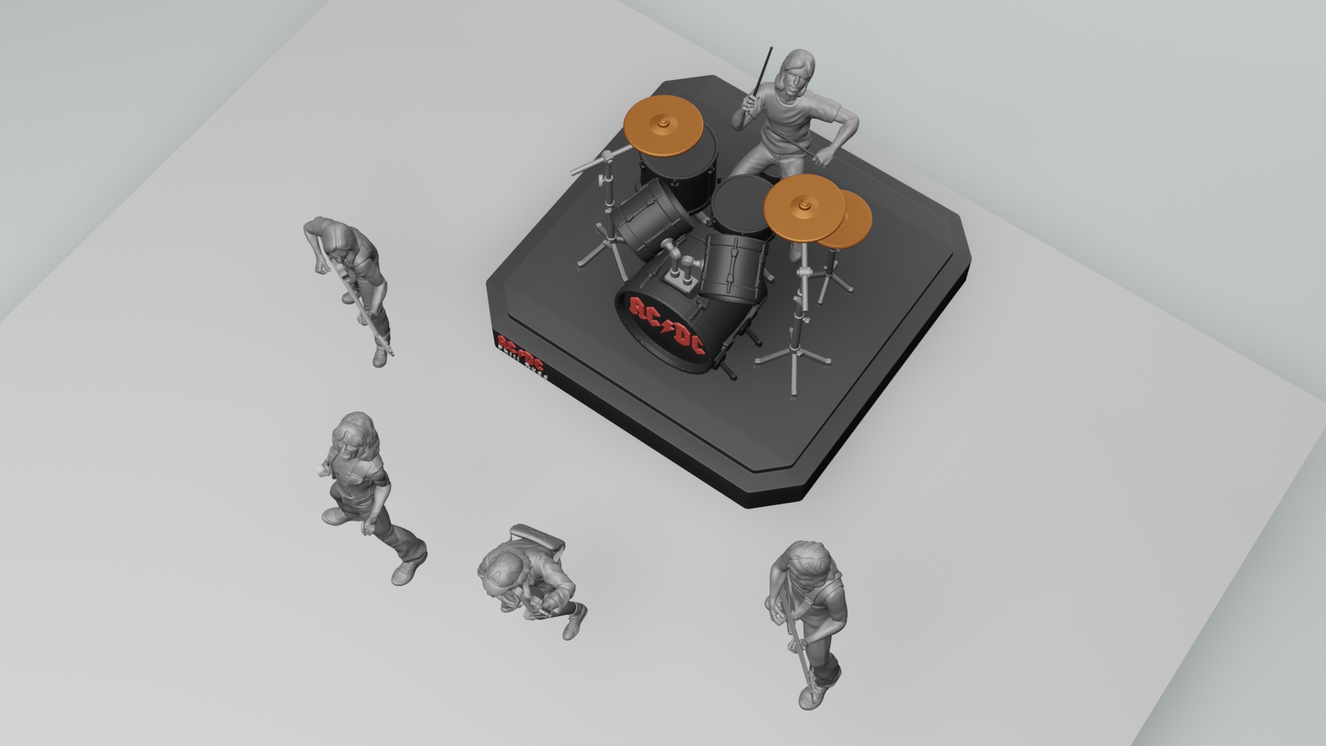 🎸 Angus young ACDC - 3dprinting・ STL File for ・Cults