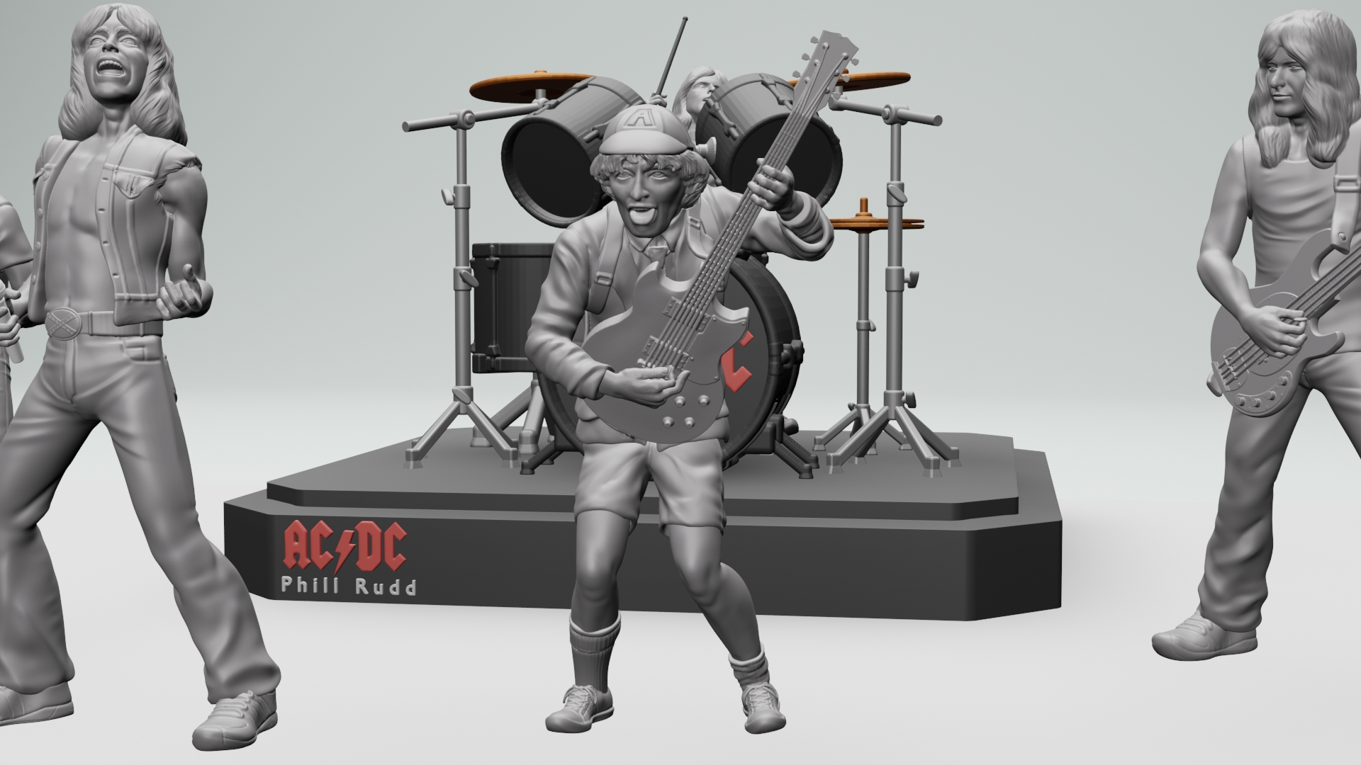 🎸 Angus young ACDC - 3dprinting・ STL File for ・Cults