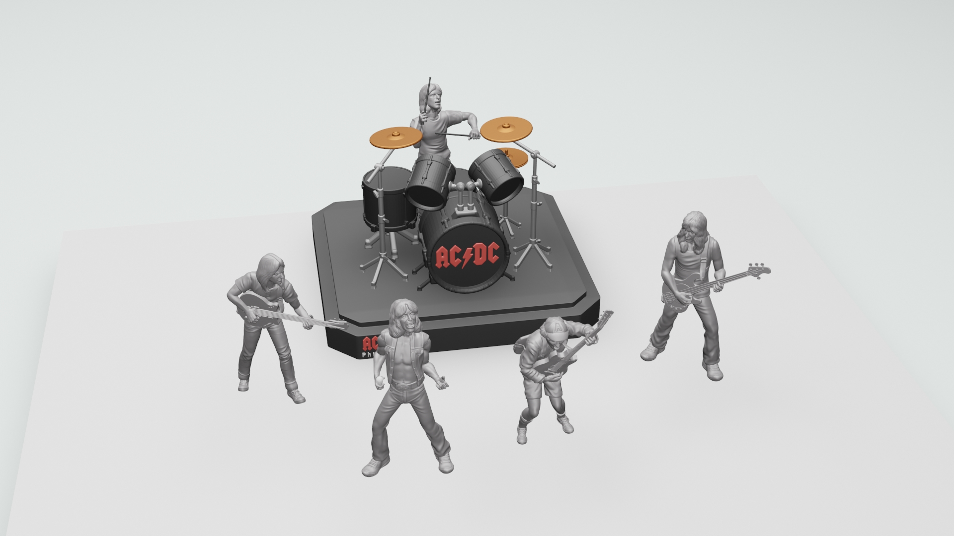 🎸 Angus young ACDC - 3dprinting・ STL File for ・Cults