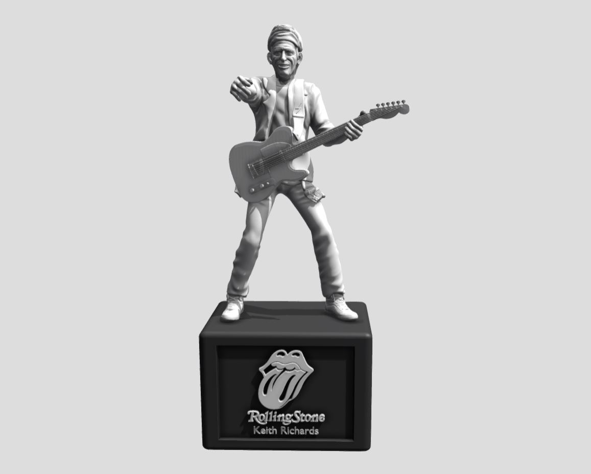 🎵 The Rolling Stones Keith Richards - 3Dprinting・ STL File