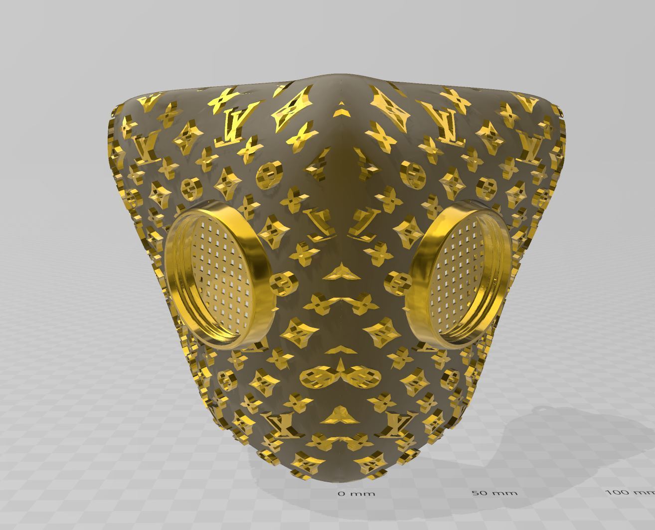 😷 Louis Vuitton Mask・ STL File for ・Cults