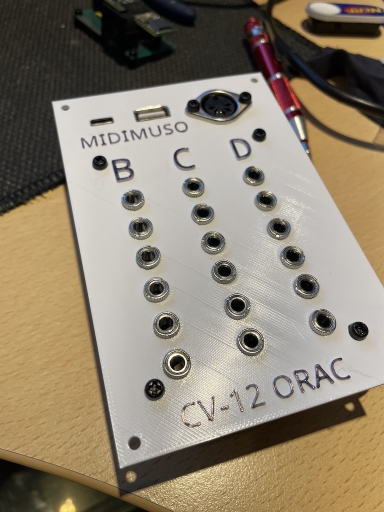 🎵 Eurorack panel for Midimuso CV-12・Free STL File for ・Cults