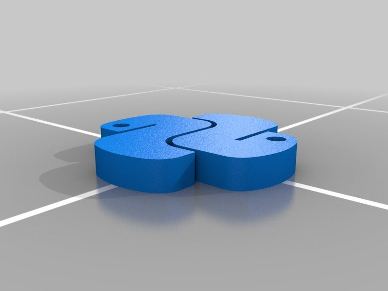 STL file Python Logo 🧑‍💻 ・Model to download and 3D print・Cults