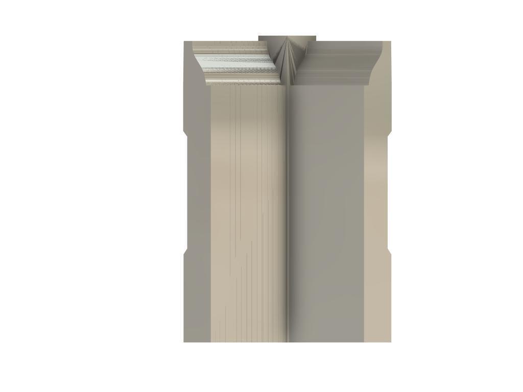 Free 3D file 620 Baseboard Trim Inside Corner w Plinth 4.25