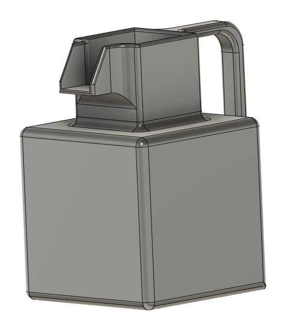 Fileted Square Free STL file Square Jug with Fileted corners 🟪 ・3D print design to ...