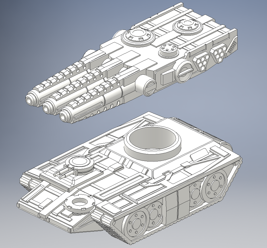 🪖 Di Morgan Assault Tank for BattleTech・Free STL File for ・Cults
