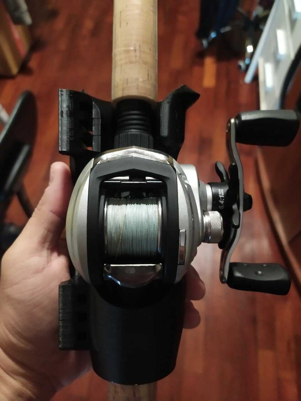 fishing Rod Holder Boat for baitcasting reel STL File for Cults