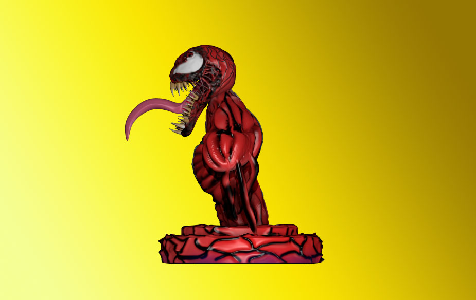 Carnum 🦸♂️ Venom and Carnage・ STL File for ・Cults