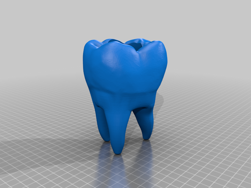 🦷 Tooth Planter・Free STL File for ・Cults