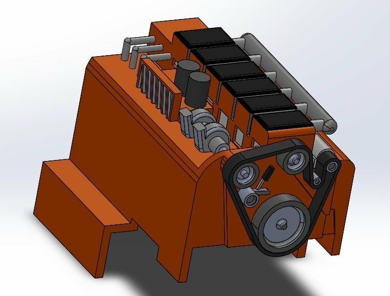 🚚 RC Truck Engine Cover・Free STL File for ・Cults