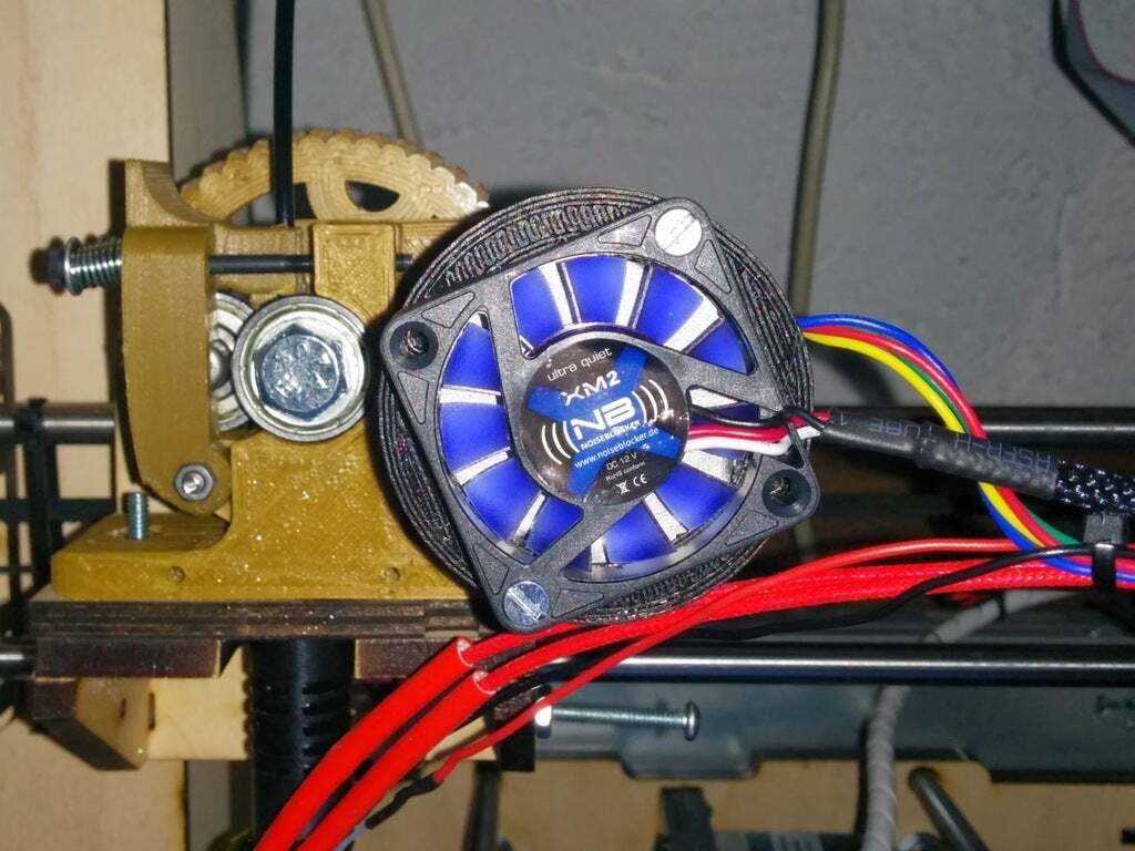 Free STL file Simple Fanmount for NEMA17 and 40mm Fan round 🔧・3D print ...