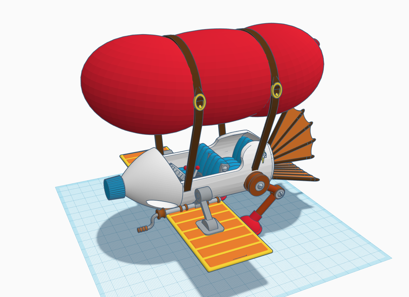 免费 STL 文件 Chip 'n Dale - Rescue Rangers Blimp Plane ⛑️ ・可下载 3D 打印模型・Cults