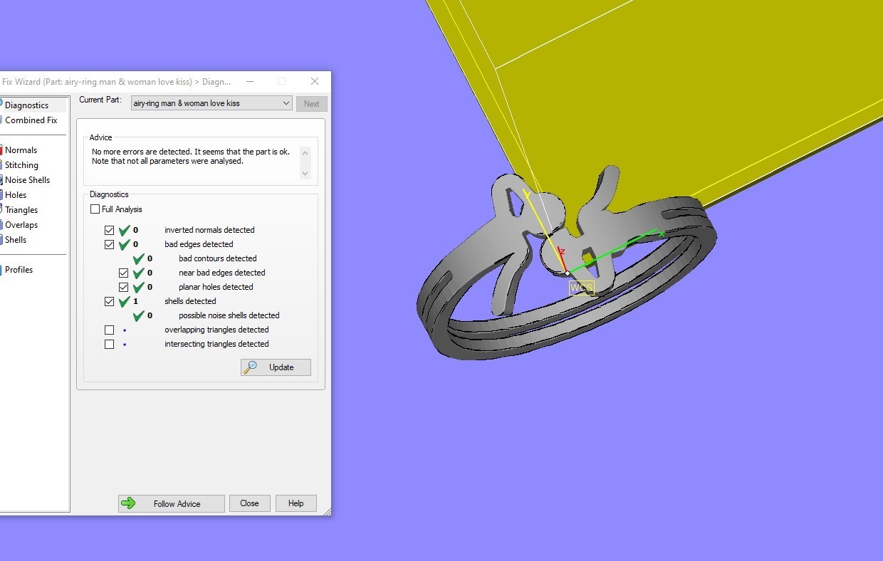 Free STL file airy-ring man & woman love kiss 👨 (OBJ)・3D printable ...