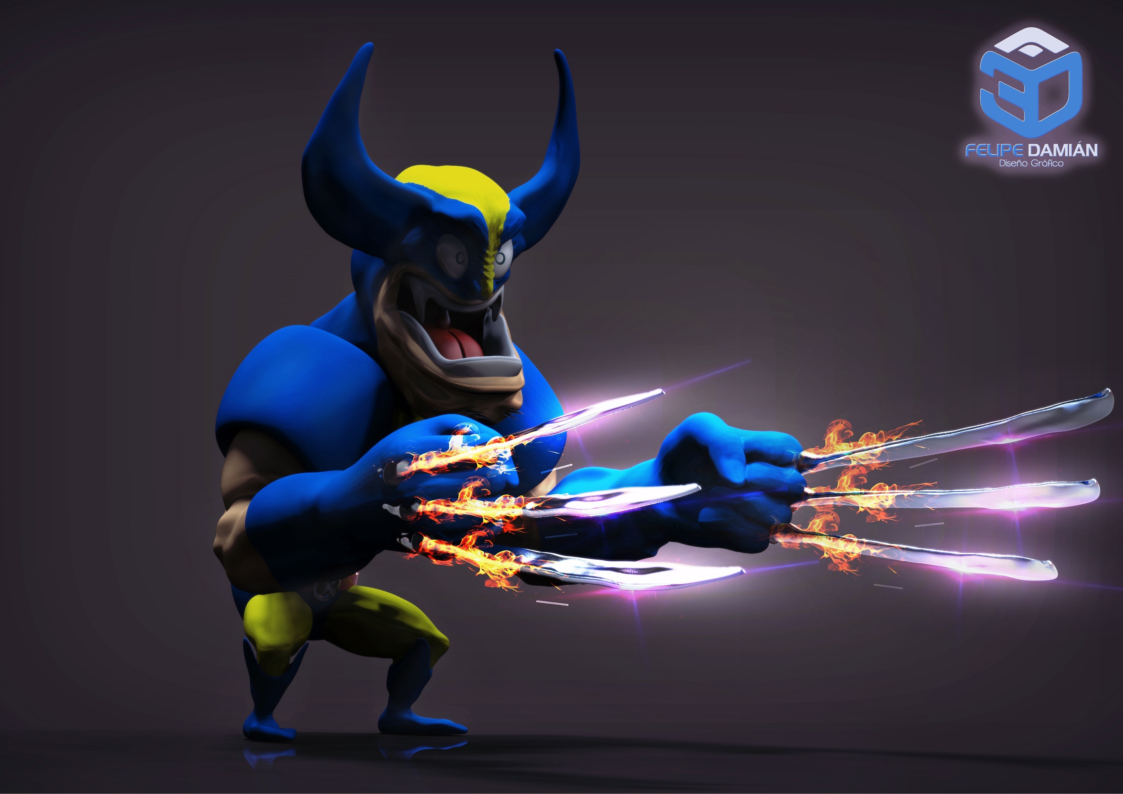 👽 Wolverine・ OBJ File for ・Cults