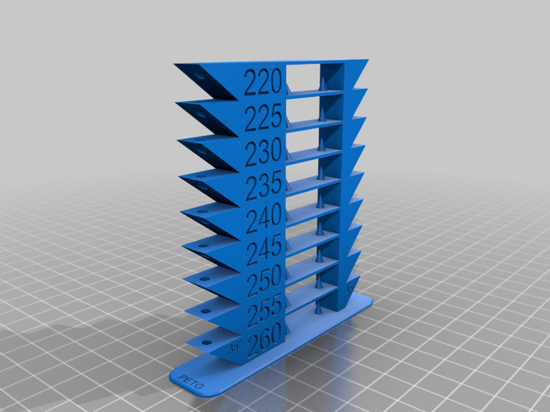 Free 3D file Ender 3 v2 PETG temperature tower gcode 🧞‍♂️・3D print