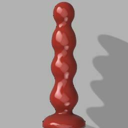 ribbed sex toy BASICS Ribbed Anal Starter Dildo 5 Inch main image 0