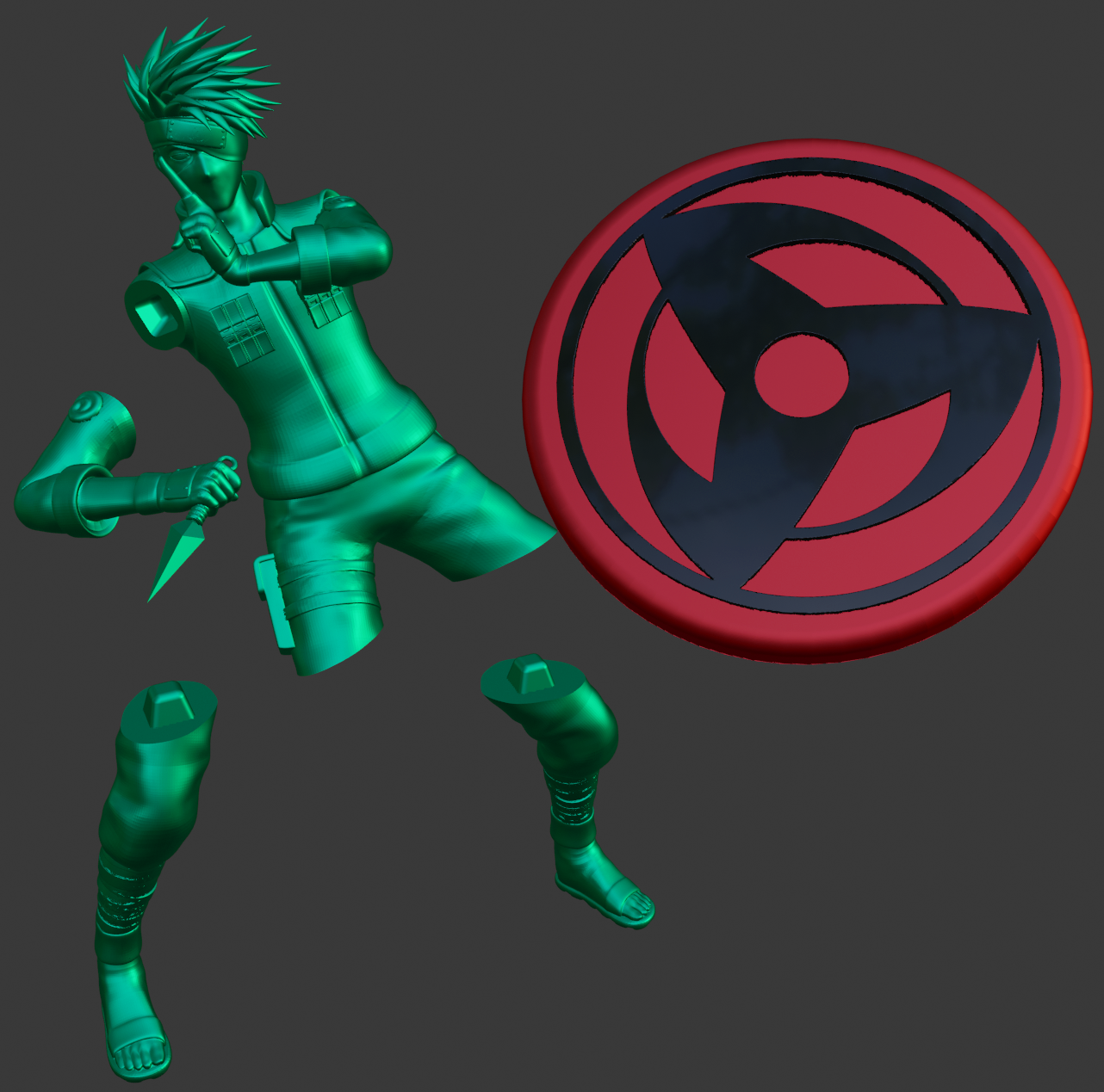 Kakashi Hatake Naruto Figurine - Miniatures - PLA - 3D printed product - фото 28