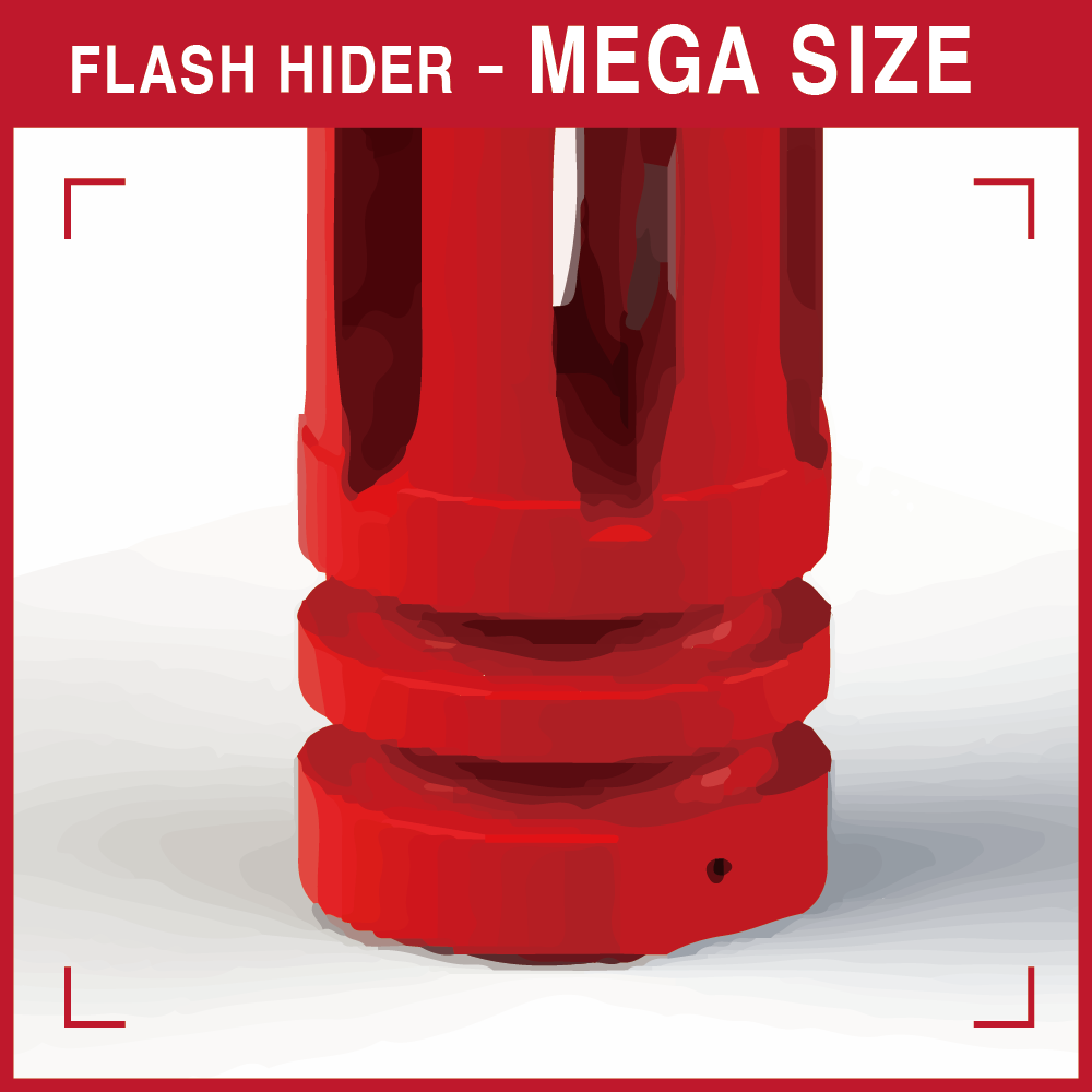 3D file Mega-Size AR15 Flash Hider 🔫 ・3D printable model to download・Cults