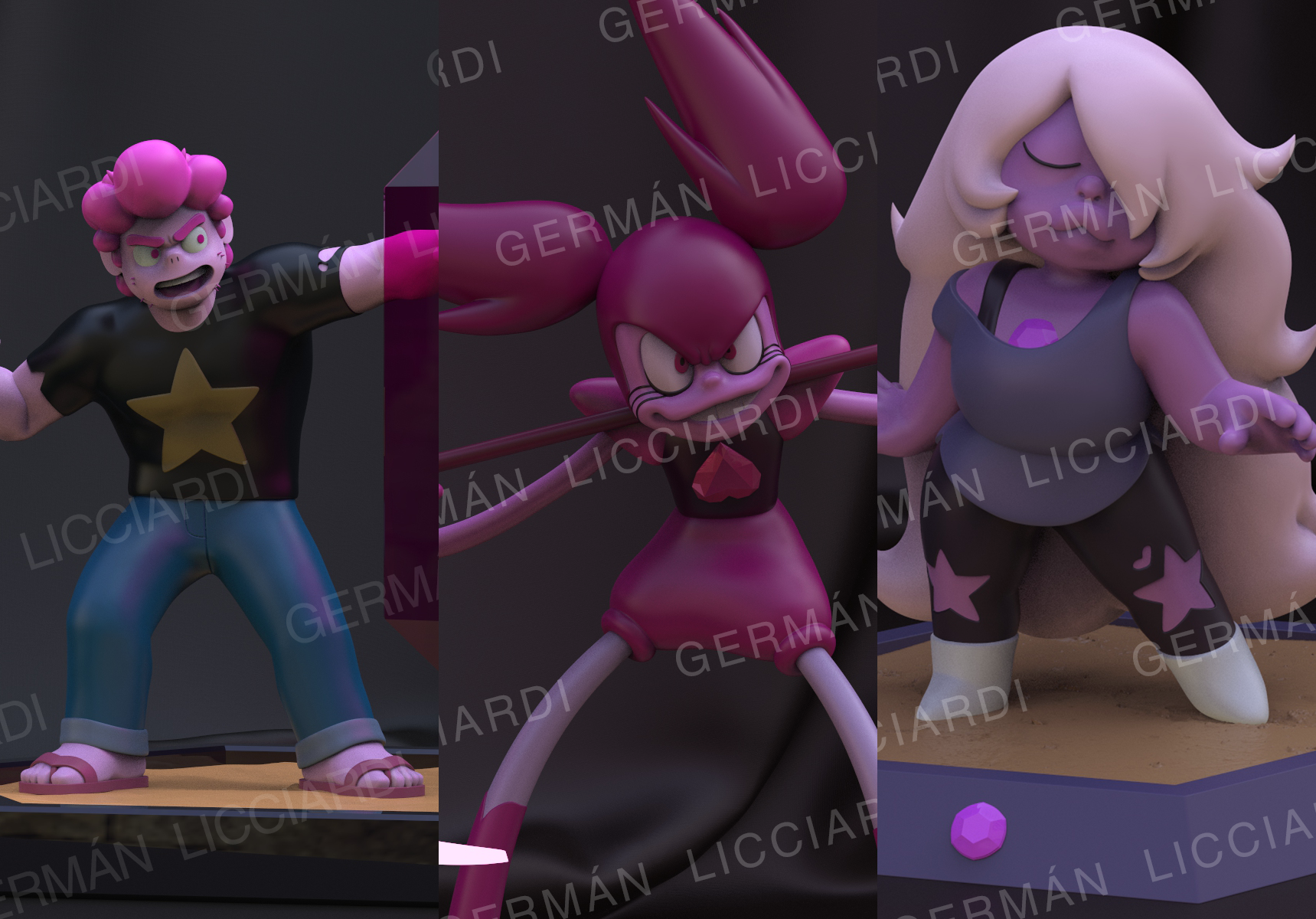 🧸 Steven Universe-Pack models 3D print model・Archivo STL para