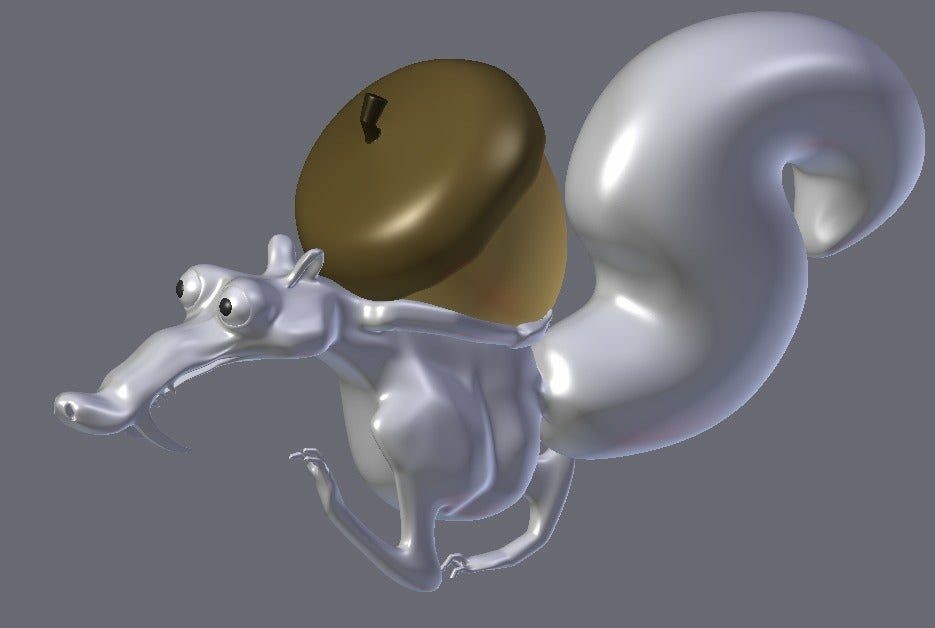 🧊 Scrat from Ice Age Movie (Scrat, L'âge de glace)・Free STL File for ・Cults