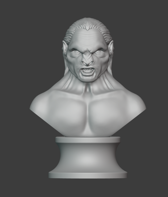 Fichier STL The Uruk-Hai Lurtz from Lord of the rings movie for 3D ...