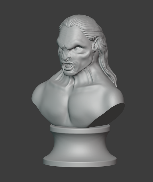 Fichier STL The Uruk-Hai Lurtz from Lord of the rings movie for 3D ...