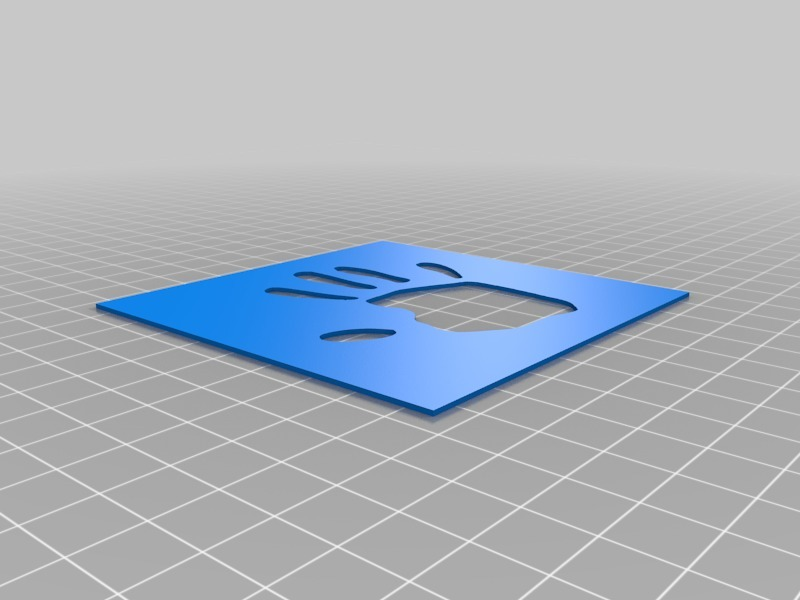 🎨 Handprint Stencil・Free 3D File for ・Cults