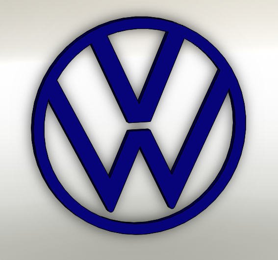 🆕 New VW ID VOLKSWAGEN 2020 Logo・Free STL File for 3D printing・Cults