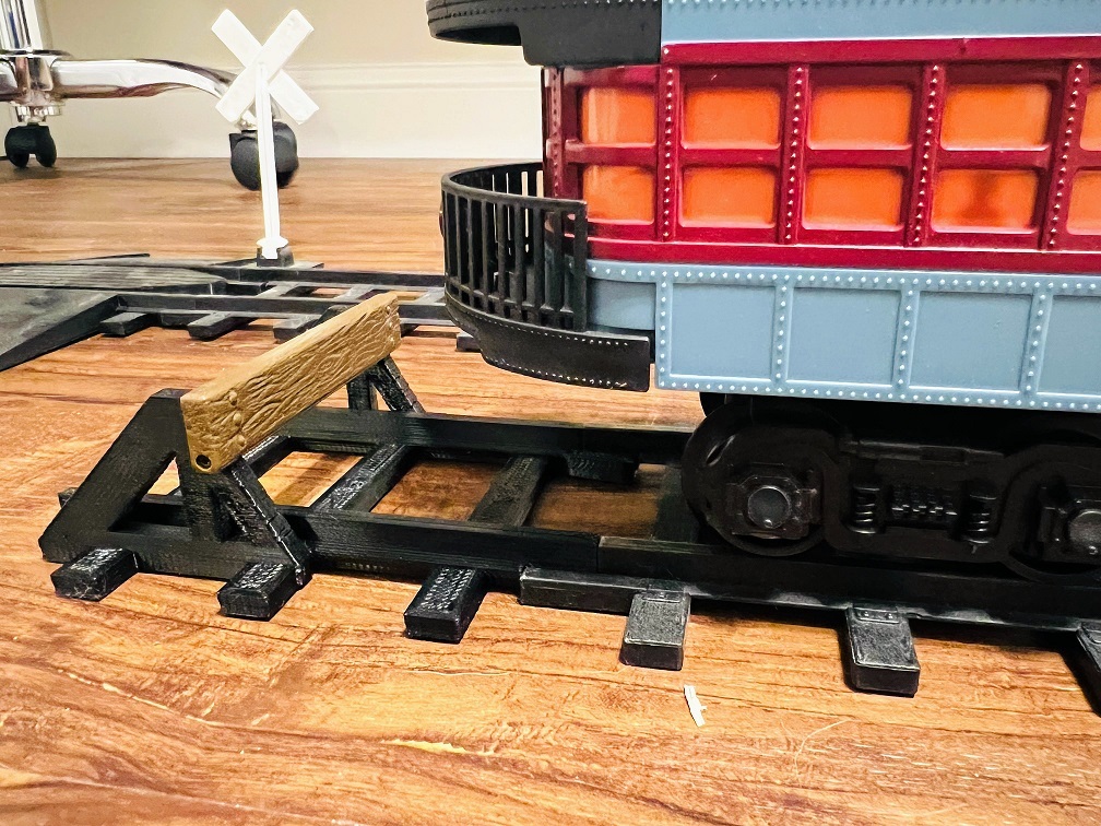 Free STL file Railroad Bumper Train Track compatible w/ the Lionel