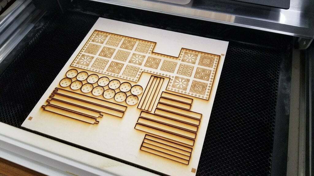 Ur Box ♟ Das königliche Spiel von UR・Kostenlos SVG Datei für 3D-Druck und CNC ...