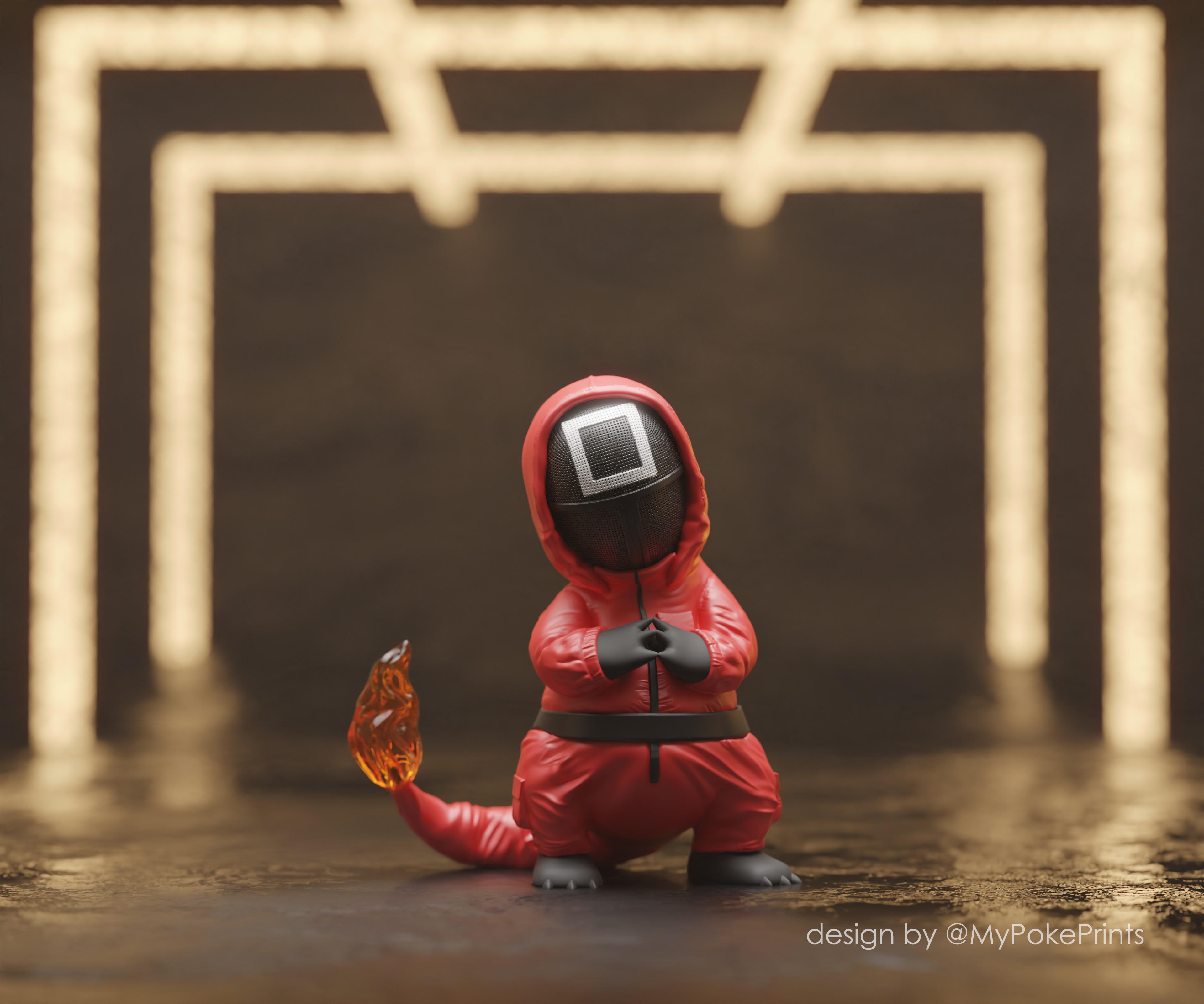 Squid Game Charmander Figure by MyPokePrints (@MPPrints)
